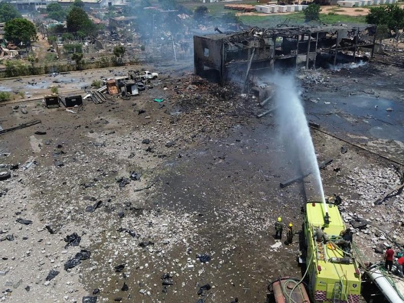 Explosión de fábrica de fuegos artificiales dejó 23 heridos y 482 casas afectadas en Zulia