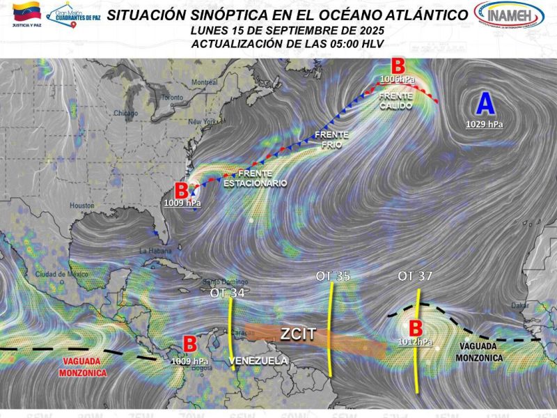 Venezuela tendrá lluvias de intensidad moderada esta semana
