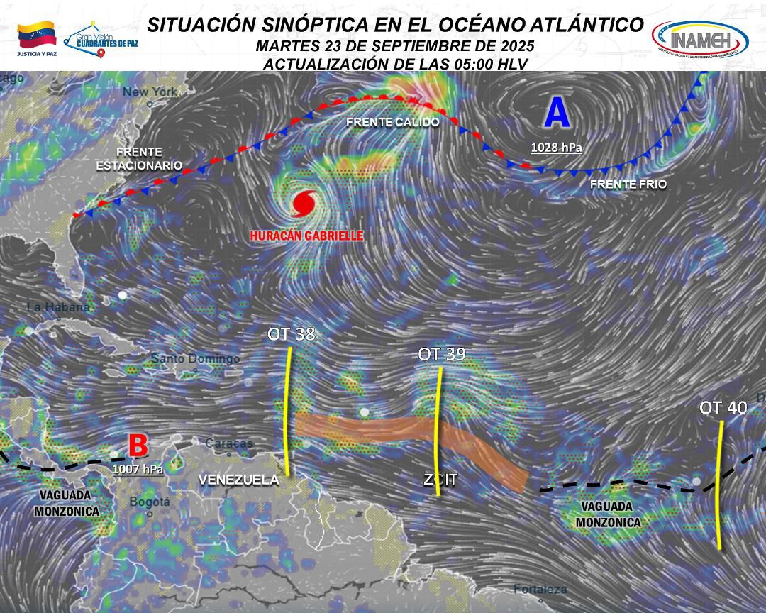 Onda tropical 38 entra a Venezuela e incrementará lluvias este 23 de septiembre – Efecto Cocuyo
