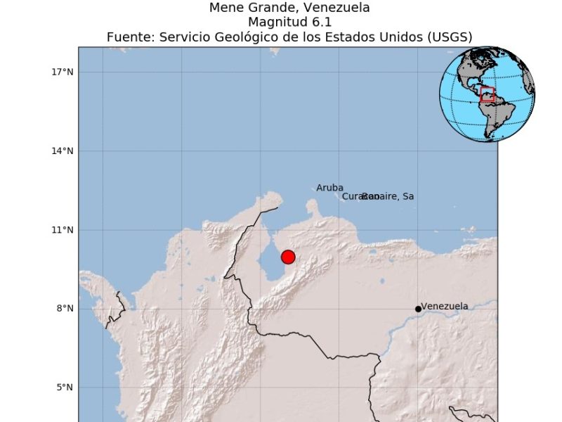 Un sismo estremece varias ciudades de Venezuela, entre ellas Caracas