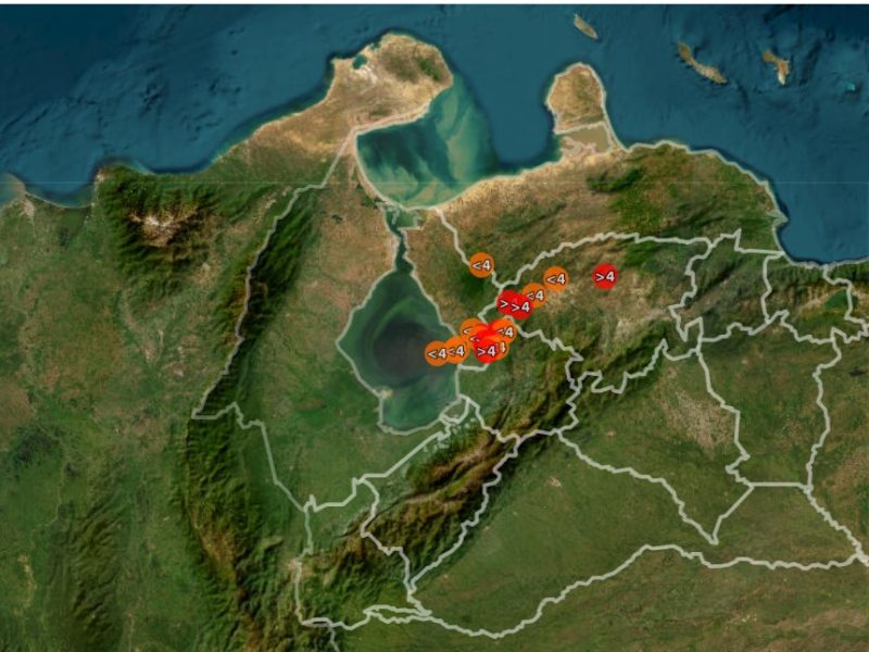 10 sismos y 21 réplicas se registraron en occidente de Venezuela