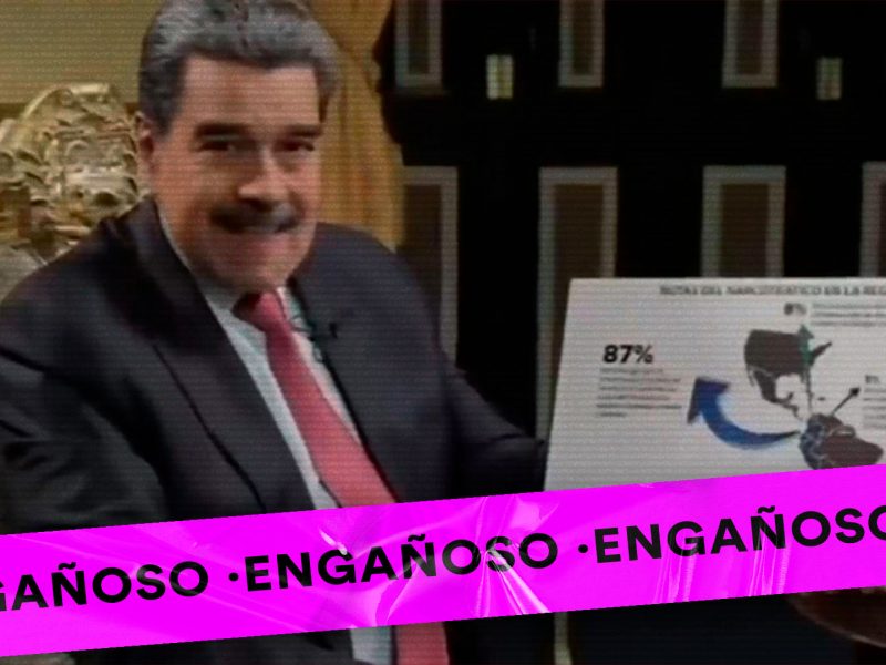 No es cierto que organizaciones internacionales  concluyeron que Venezuela no es un país de tránsito de drogas