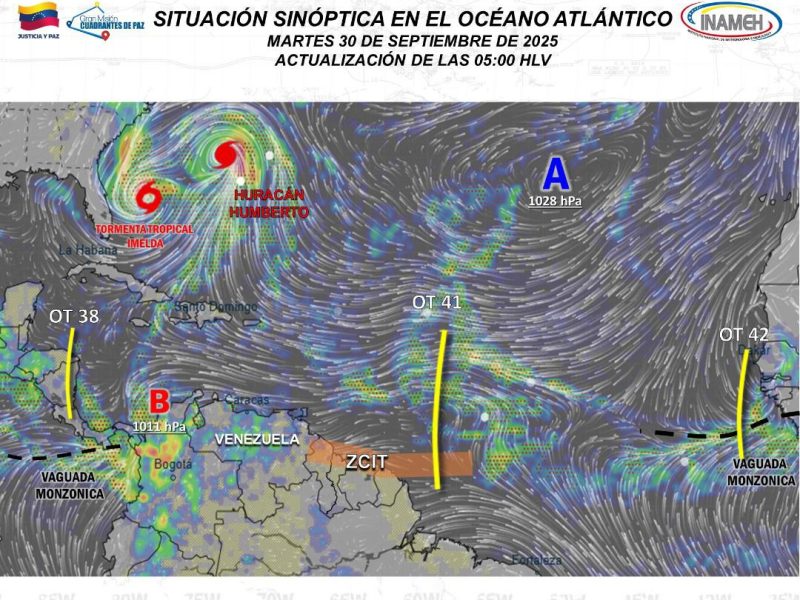 Septiembre se va con lluvias en zonas de Venezuela