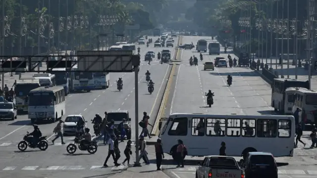 Caracas este lunes.
