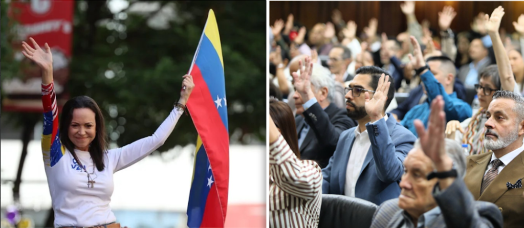 Chavismo pone barreras al regreso de Maria Corina Machado y ofrece resistencia política con Ley de Amnistía