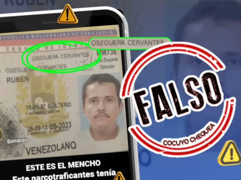 Mencho cédula falsa