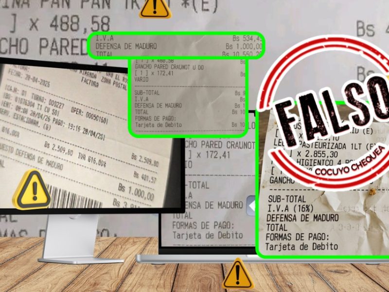 Falsas facturas IVA defensa maduro seniat