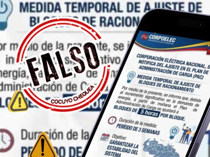 Corpoelec falso comunicado