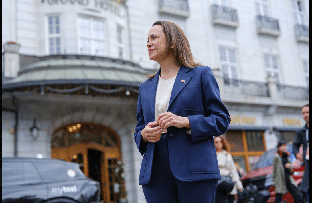 María Corina Machado regresa a Oslo y dice que la misión está “casi completada”