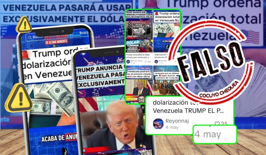 El Bolívar sigue vigente: falsos noticieros en TikTok vuelven a difundir falsa dolarización en Venezuela
