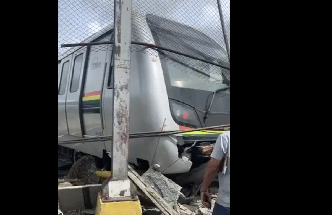 Reportan descarrilamiento de un tren en los patios de mantenimiento del Metro de Caracas