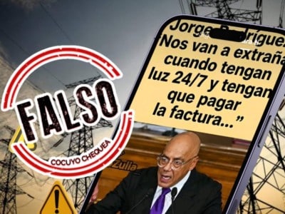 Jorge Rodríguez luz factura