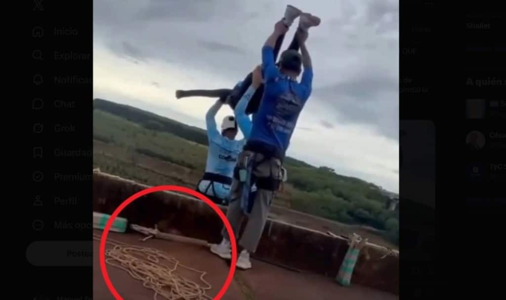 Tragedia en Brasil: joven muere tras ser lanzada al vacío sin cuerda de seguridad en salto extremo