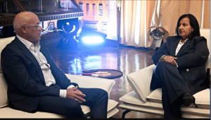 Jorge Rodriguez y Dinorah Figuera se reunieron en Caracas, el 18 de junio de 2026