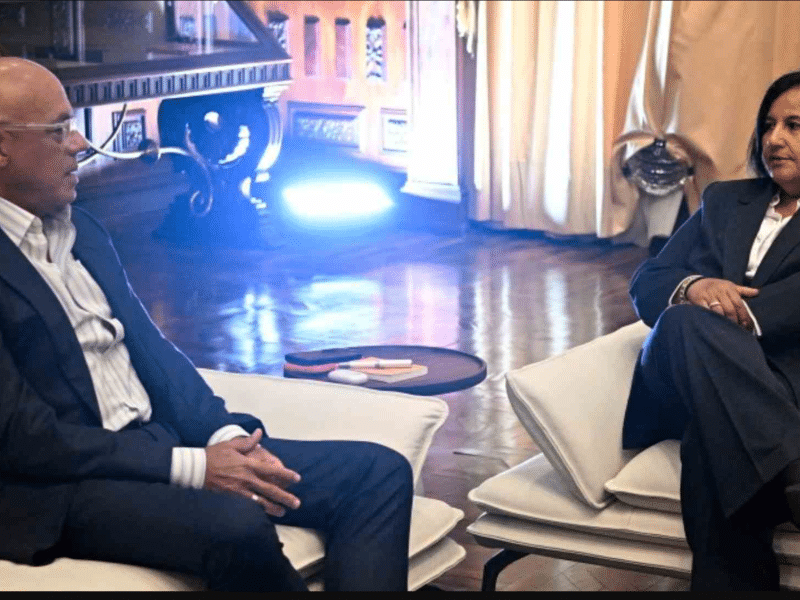 Jorge Rodriguez y Dinorah Figuera se reunieron en Caracas, el 18 de junio de 2026