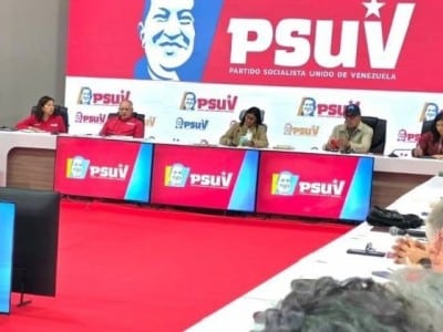 Psuv se reúne con Delcy Rodríguez y evita declaraciones públicas sobre acuerdo petrolero con EEUU
